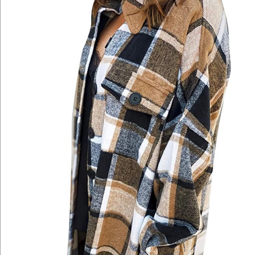 Flannel cardigan